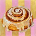 “The Carbivore Collection” - Cinnamon roll original oil painting