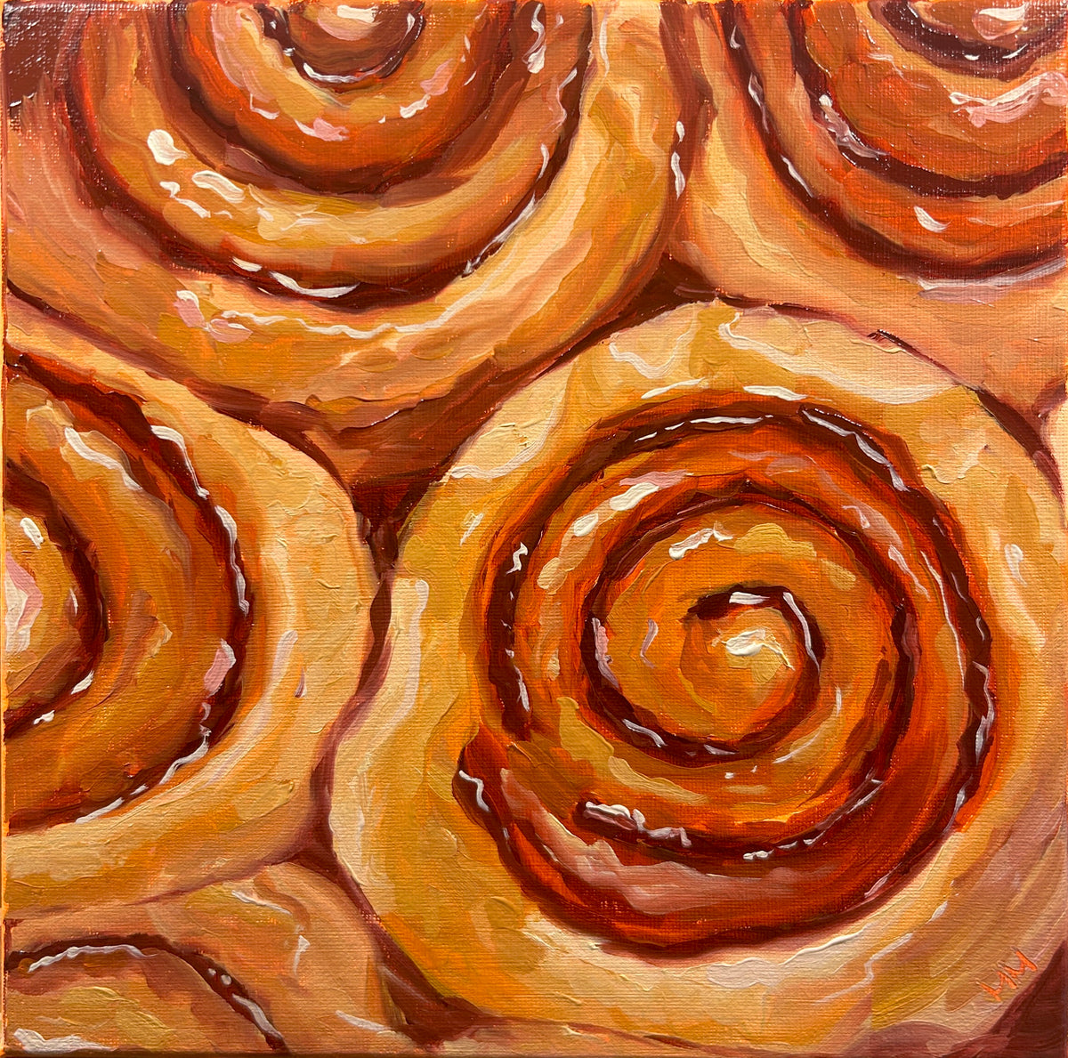 "Cinnamon buns" original oil painting