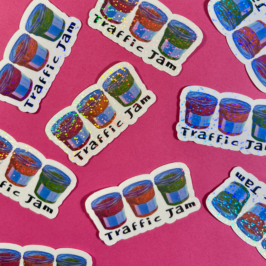 "Traffic jam" sticker