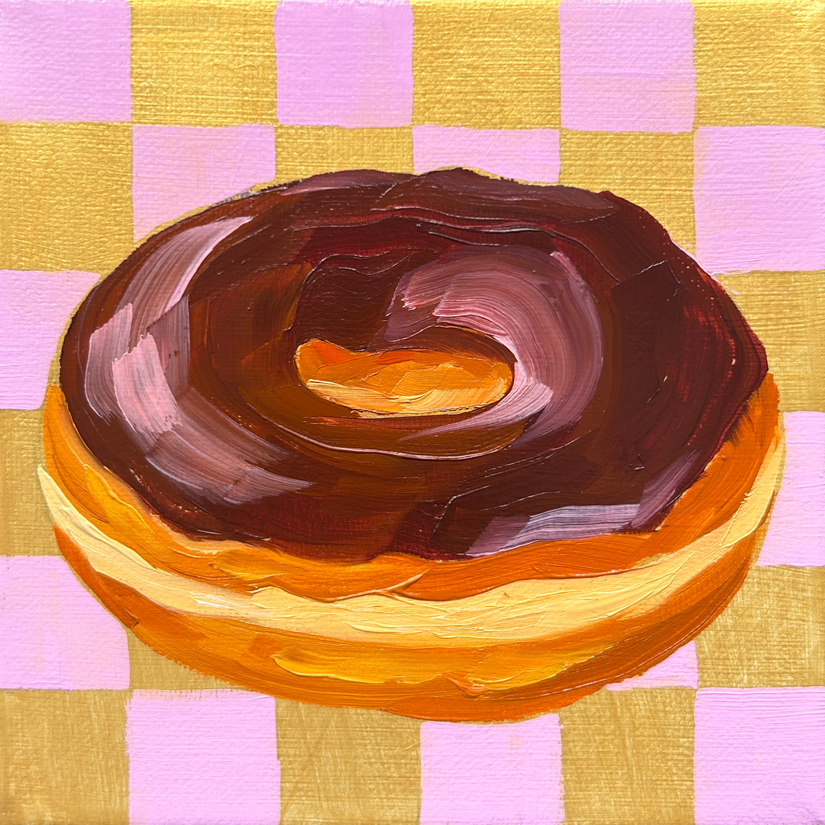“The Carbivore Collection” - Donut original oil painting