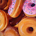 "Pile of donuts" art print