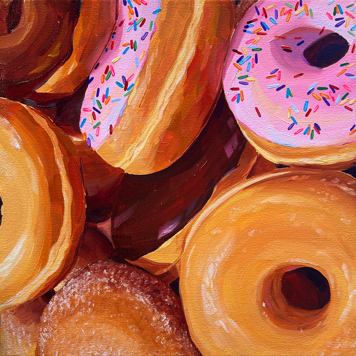 "Pile of donuts" art print